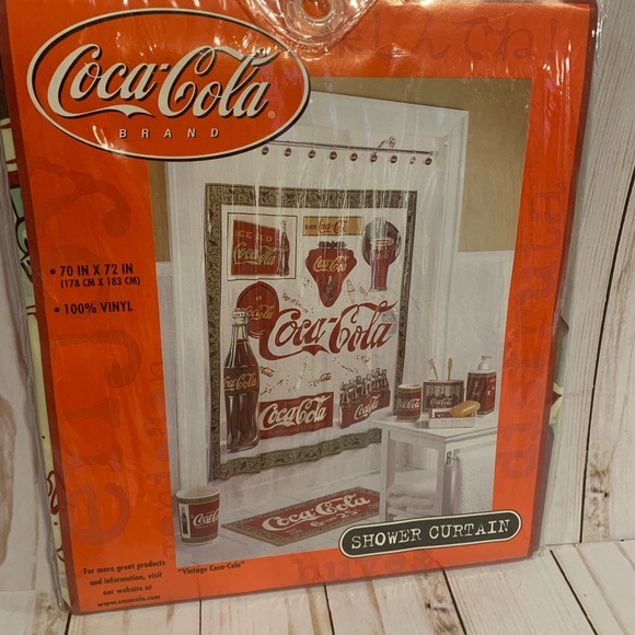 Coca Cola Bath Cocacola Coke Vinyl Shower Curtain Poshmark